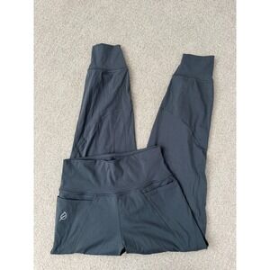 Ptula Womens Bare Jogger High Waisted Pocket Pants Dark Grey Medium